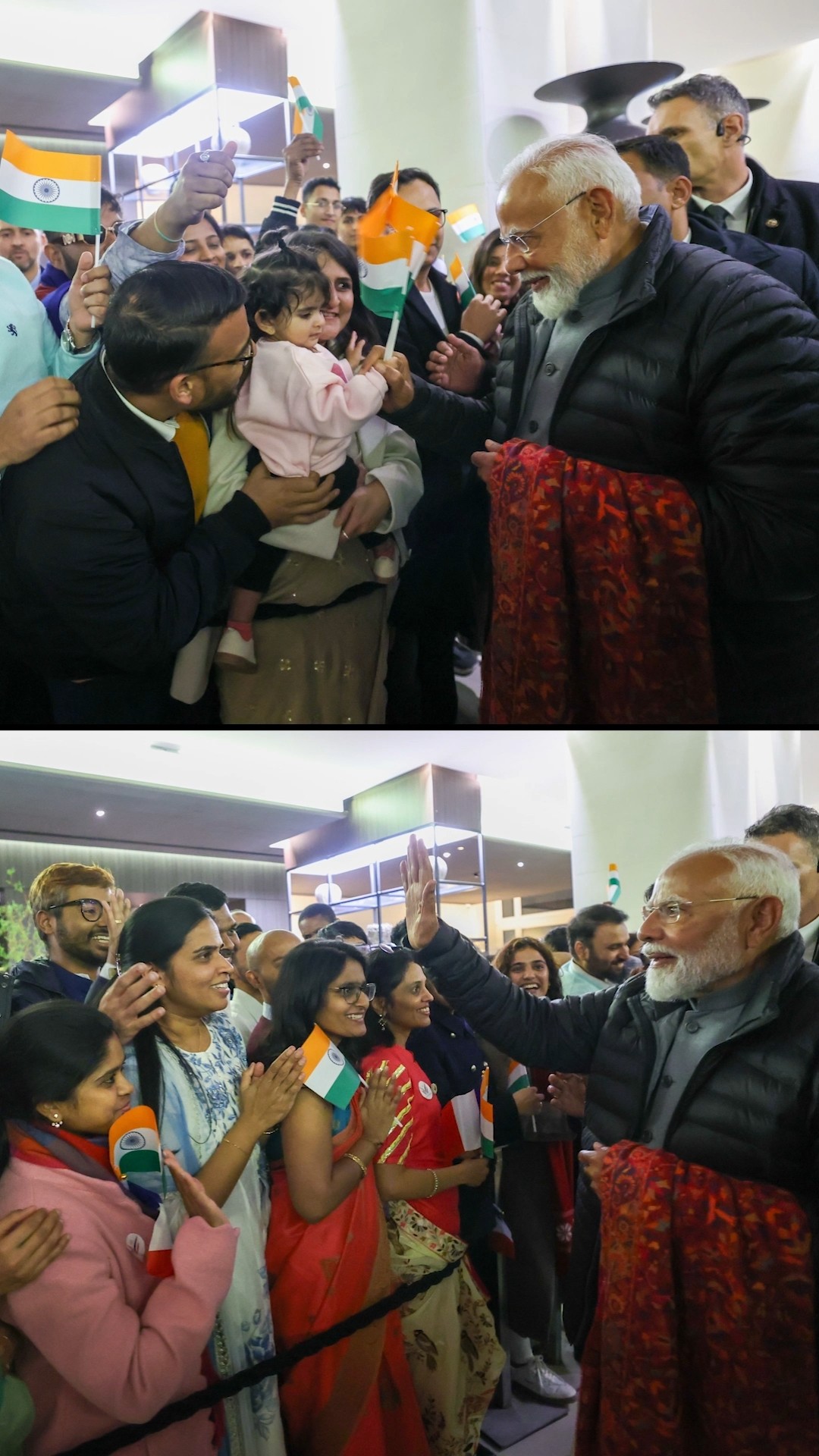 PM Modi receives a warm welcome by Indian community in Marseille, France | #shorts
